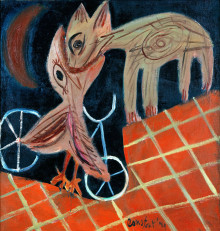 Constant Nieuwenhuys-Le baiser, 1949