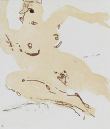 Constant Nieuwenhuys-Liggend naakt, 1993