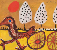 Constant Nieuwenhuys-ZT/Vogel met wielen, 1949