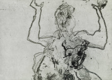 Constant Nieuwenhuys-Vrouw met hond, 1992
