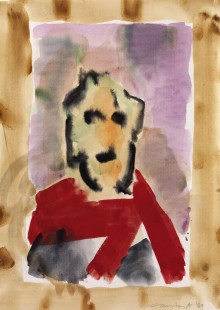 Constant Nieuwenhuys-ZT/Portret, 1989