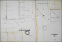 Constant Nieuwenhuys-Tentoonstelling V2 Omgang-Bouwtekening blad 6, 1965