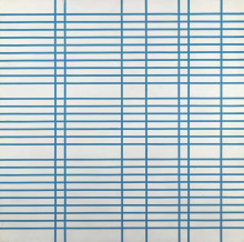 Constant Nieuwenhuys-Compositie met blauwe lijnen, 1953
