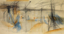 Constant Nieuwenhuys-Figuren in een sector, 1964