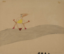 Constant Nieuwenhuys-Zittende vrouw, 1950