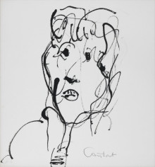 Constant Nieuwenhuys-ZT/Vrouwenhoofd, ca 1990