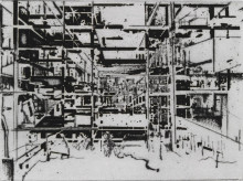 Constant Nieuwenhuys-Interieur van een sector II, 1970