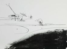 Constant Nieuwenhuys-Lanschap met Spatiovore, 1963