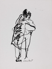 Constant Nieuwenhuys-Zoenend paar, ca 1990