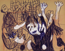 Constant Nieuwenhuys-L'Imagination effrayante 1, 1951