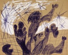 Constant Nieuwenhuys-L'Imagination effrayant 2-Brisant bommen, 1951
