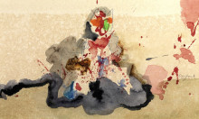 Constant Nieuwenhuys-Zittende Oosterse vrouw, 1975