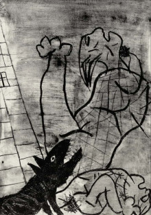 Constant Nieuwenhuys-8X LA GUERRE 7, 1951