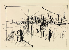 Constant Nieuwenhuys-Reis schets zomer, 1965
