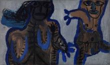 Constant Nieuwenhuys-Vluchtelingen, 1951
