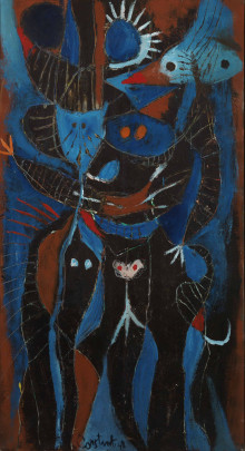 Constant Nieuwenhuys-Vogelidylle, 1948
