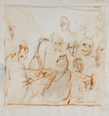 Constant Nieuwenhuys-Voorstudie Le tribunal-4, 1989
