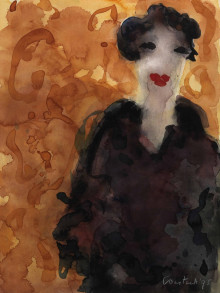 Constant Nieuwenhuys-Vrouw tegen oranje, 1995