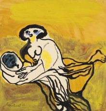 Constant Nieuwenhuys-Vrouw met kind, 1951